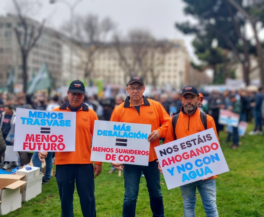 Todos a una en Madrid contra el recorte del trasvase Tajo-Segura 
